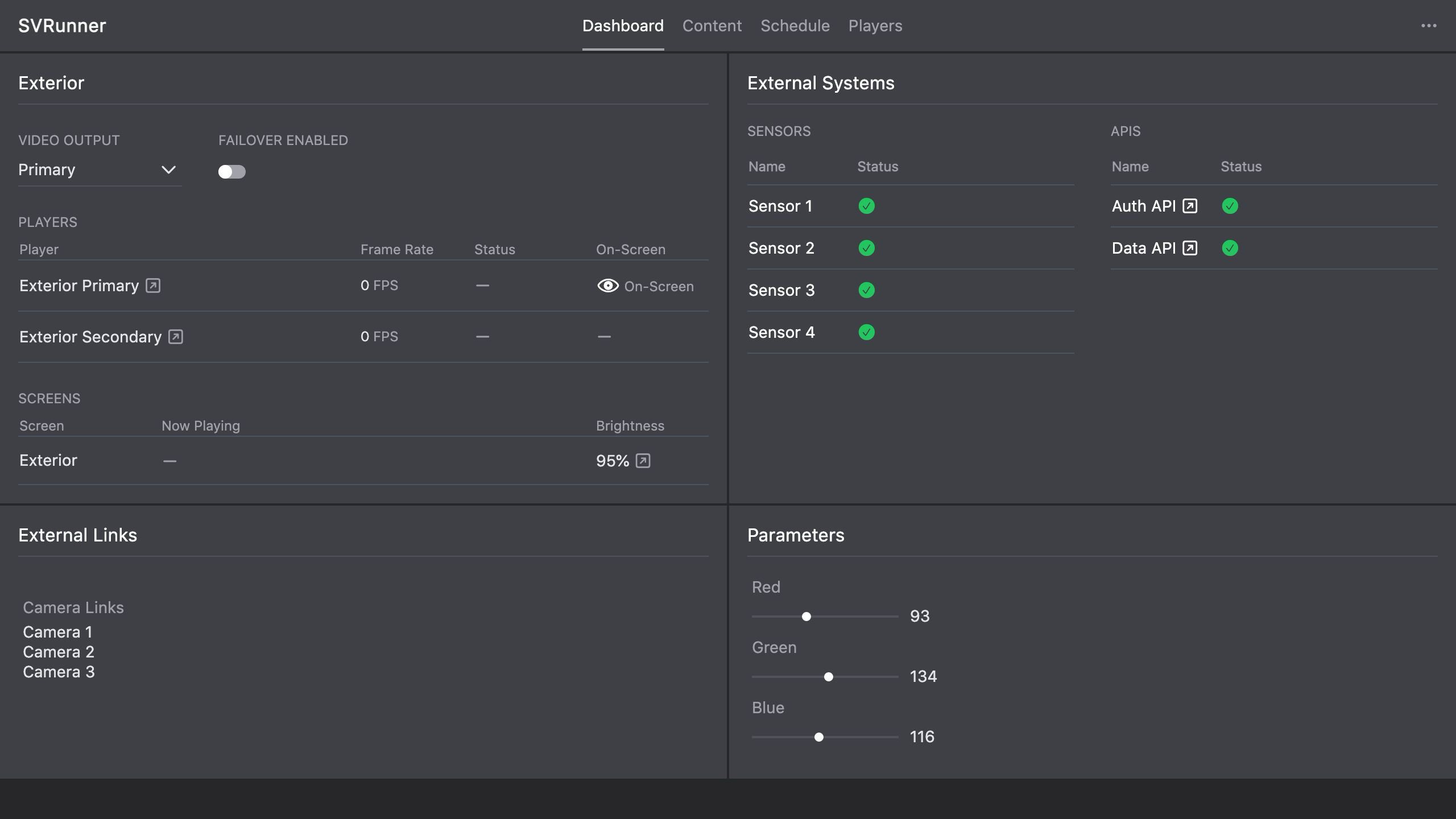 Start Of Shift Dashboard